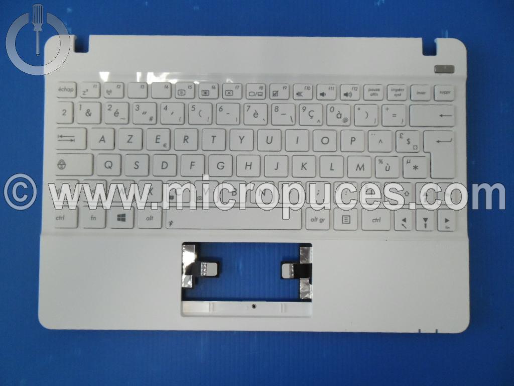 Clavier + plasturgie de dessus blanc pour ASUS X102