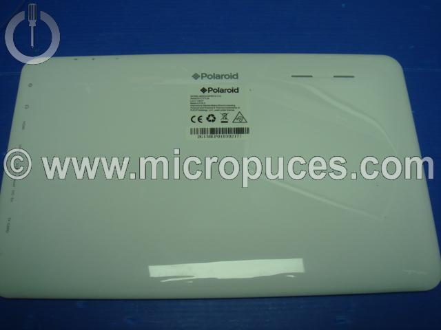 Coque arrière pour POLAROID 10,1" plastique 2 USB 1 camera ( blanche)