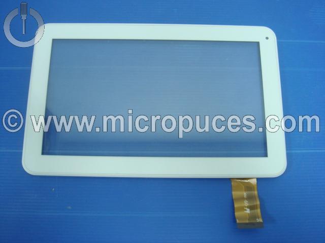Vitre tactile blanche pour tablette 10,1" pouces ( nappe large 50 pin longue )
