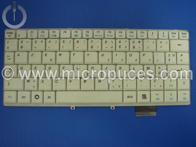 Clavier AZERTY pour LENOVO S10 ( blanc)