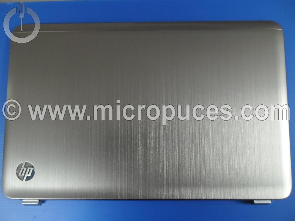 Plasturgie d'écran Aluminium gris pour HP DV7-6xxxx