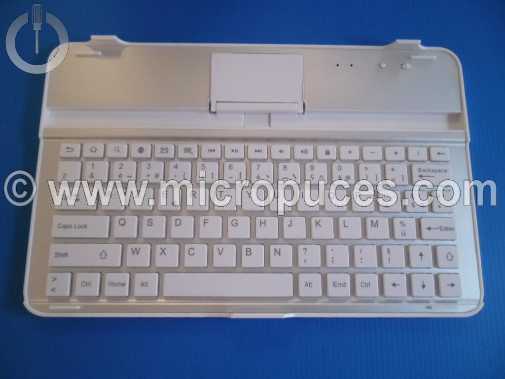 Coque métal + clavier Bluetooth pour POLAROID MIDC110 etc..