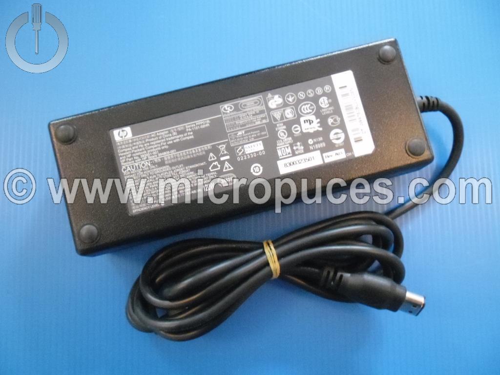 Chargeur Alimentation 18.5 6.5A d'origine Pour HP ZD8000