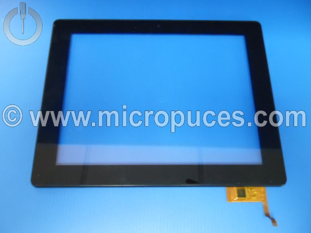 Vitre tactile noire HXD-1244 pour MEMUP Slidepad NG 9708 (8 pins)