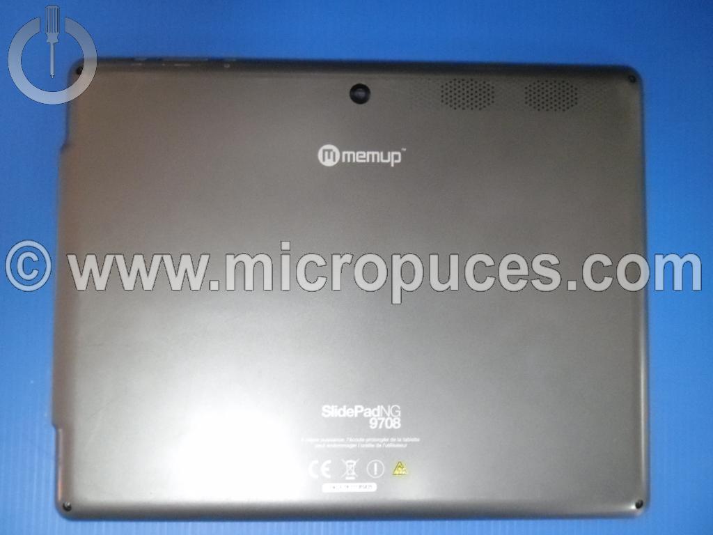 Coque arrière grise pour MEMUP Slidepad NG 816