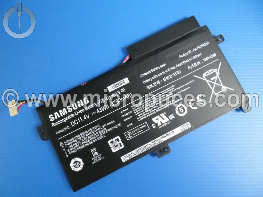Batterie d'origine pour SAMSUNG NP370R4E NP370R5E NP470R5E