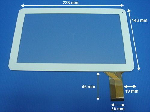 Lot de 10 vitres tactile * NEUVE * blanches 9" pouces 147-B (50 pin)