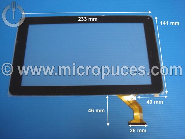 Vitre tactile * NEUVE * noire 9" pouces 50 pin FX-C9.0-0068A-F 02 ou compatible