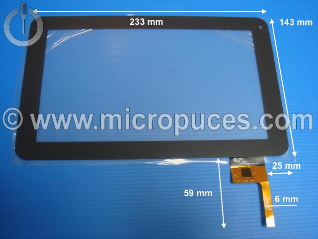 Vitre tactile * NEUVE * noire 9" pouces 12 pin 300-N3860B-A00-V1.0 ou compatible