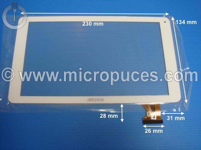 Vitre tactile NEUVE blanche pour ARCHOS 90B Neon