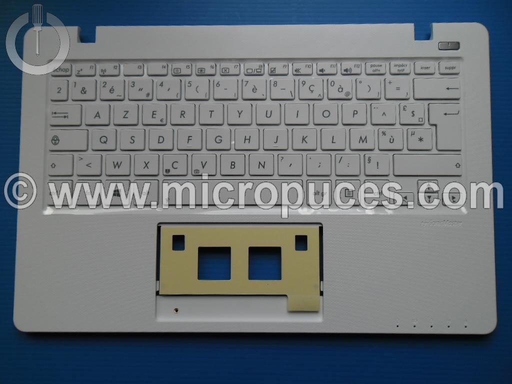 Clavier + plasturgie de dessus blanc pour Asus F200 X200