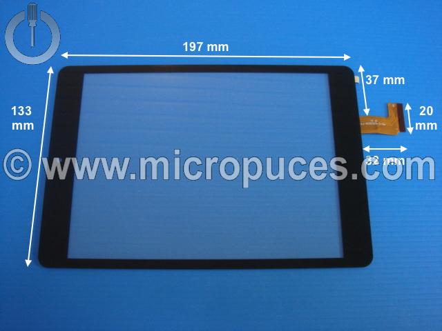 Vitre tactile * NEUVE * noire pour tablette 7.85" pouces (40 pin)