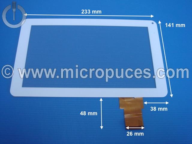 Vitre tactile * NEUVE * blanche 9" pouces 50 pin OPD-TCP0091 HD ou compatible