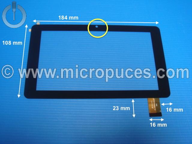 Vitre tactile * NEUVE * noire 30 pin FPC-TP070015(716)-02