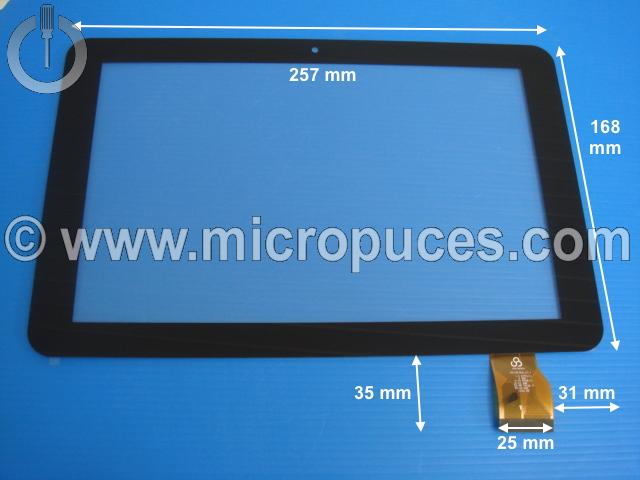 Vitre tactile noire * NEUVE * 10,1" pouces RS10F 354_V1.3 ou compatible (50 pins )