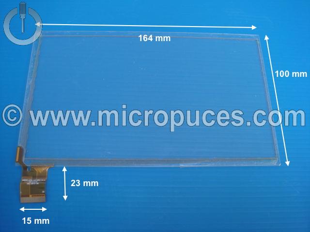 Vitre tactile pour tablette 7" pouces (30 pin) XRDPG-70-43-FPC-V1.0