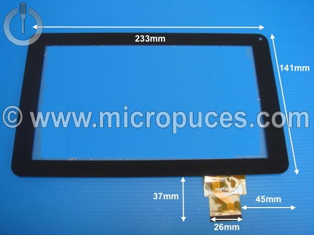 Vitre tactile * NEUVE * noire 9" pouces 50 pin TPT-090-317 ou compatible