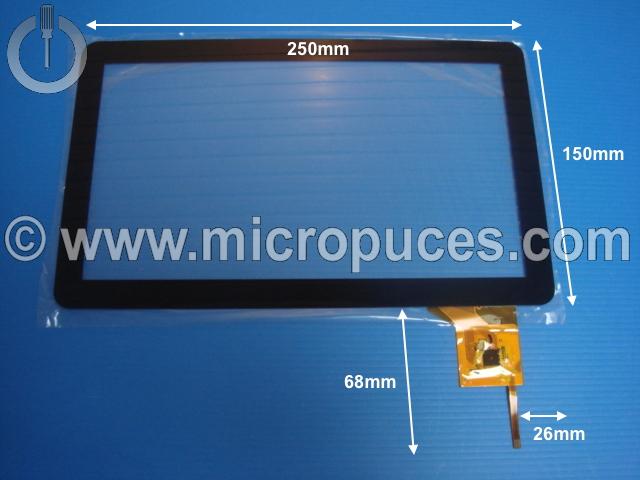 Vitre tactile * NEUVE * noire 10,1" 300-N3763C-A00 (6 pin)