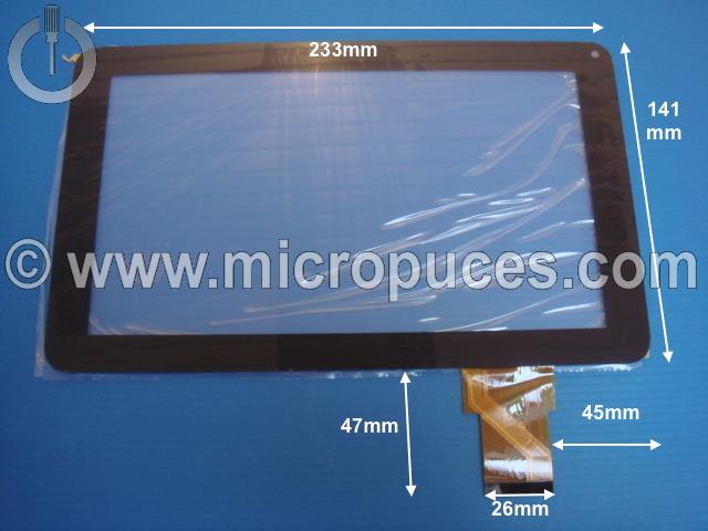 Vitre tactile * NEUVE * noire 9" pouces 50 pin YJ164FPC-V0 YH-F900H ou compatible