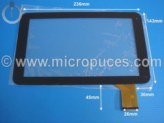 Vitre tactile * NEUVE * noire 9" pouces 50 pin DH-0902A1-FPC03-02 ou compatible