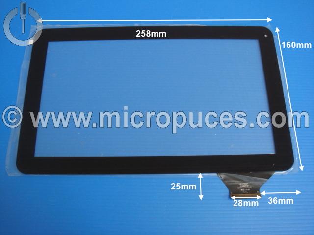 Vitre tactile * NEUVE * noire 10.1" DRFPC118T-V2.0