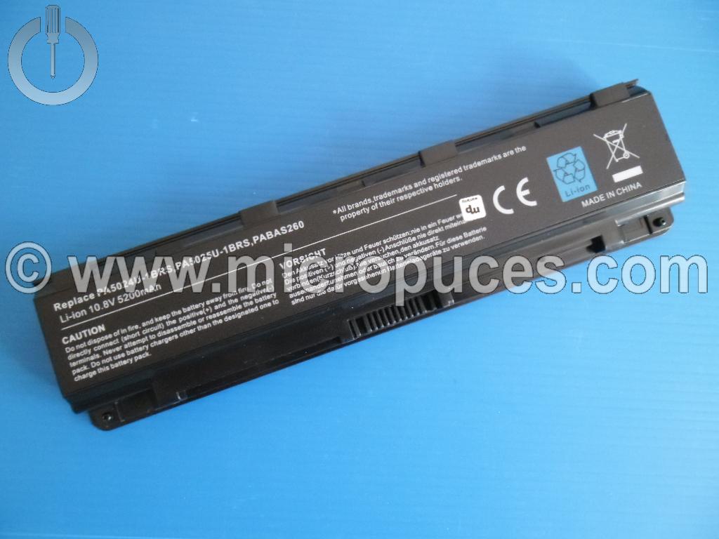 Batterie de remplacement TOSHIBA PA5024U-1BRS 4400mAh