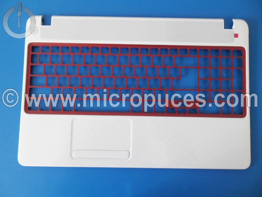 Plasturgie * NEUVE * Top case blanc (grille rouge) pour Packard Bell EasyNote TV44 TV43