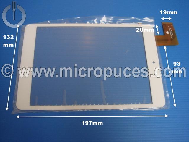 Vitre tactile * NEUVE * blanche 7.85" pouces 36 pin FPC-CY785072-01