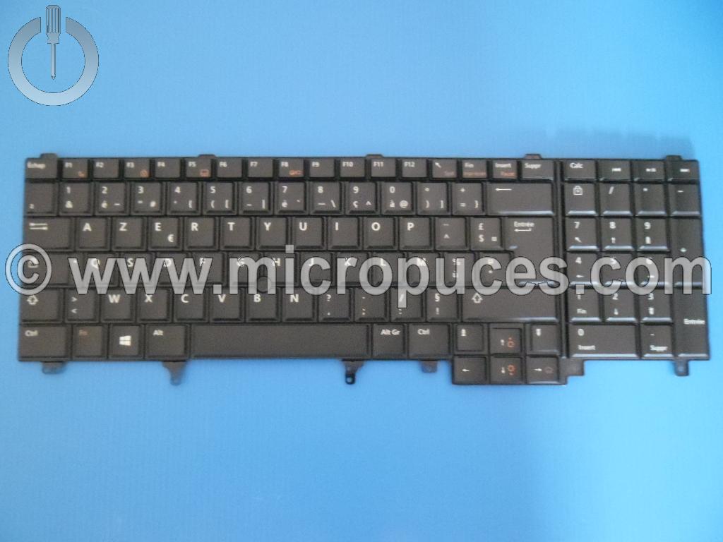 Clavier AZERTY pour DELL Latitude E6520 (non rtroclair)