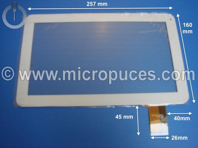 Vitre tactile * NEUVE * blanche 10" pouces 50 pin DH-1019A1-PG-FPC075 ou compatible