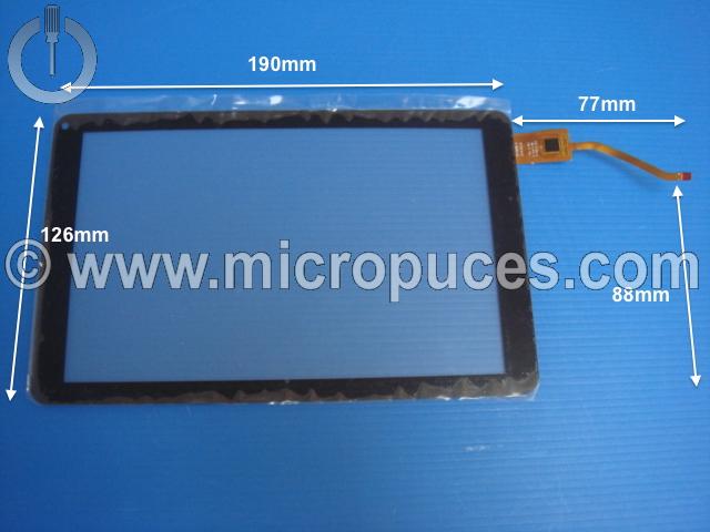 Vitre tactile noire YCF0618-A pour tablette 7,9" pouces (6 pin)