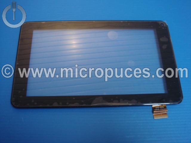 Vitre tactile pour tablette 7" pouces (30 pin) webcam  droite cadre noir