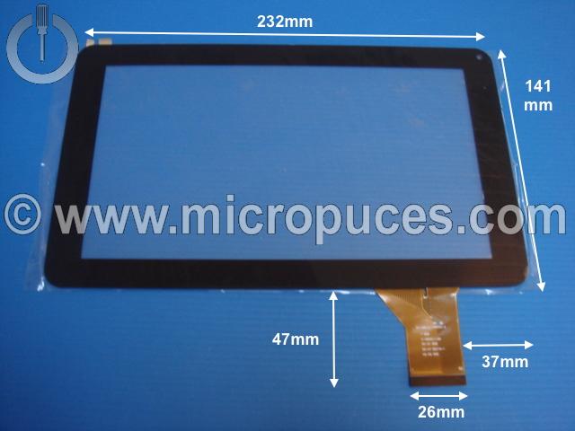 Vitre tactile * NEUVE * noire 9" pouces 50 pin VTC5090A05 ou compatible