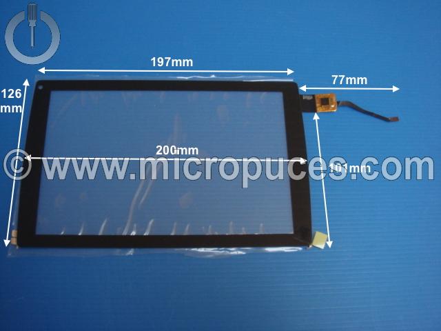 Vitre tactile noire ZHC-0450C pour tablette 7,9"  (6 pin longue )
