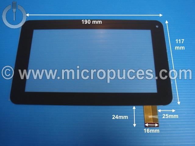 Vitre tactile * NEUVE * noire z7z232 (30 pin)