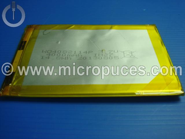Batterie d'origine pour tablette 3,7v 4000mAh (115 x 80) 2 fils