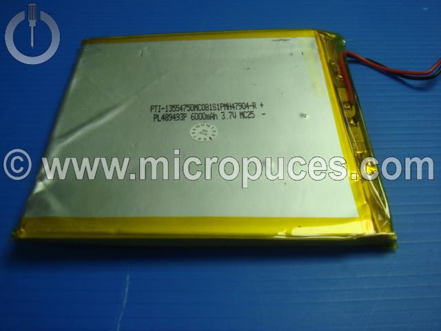 Batterie d'origine pour tablette 3,7v 6000mAh ( 95mm x 95 mm )