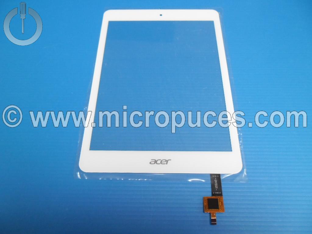 Vitre tactile blanche pour ACER Iconia Tab A1-830