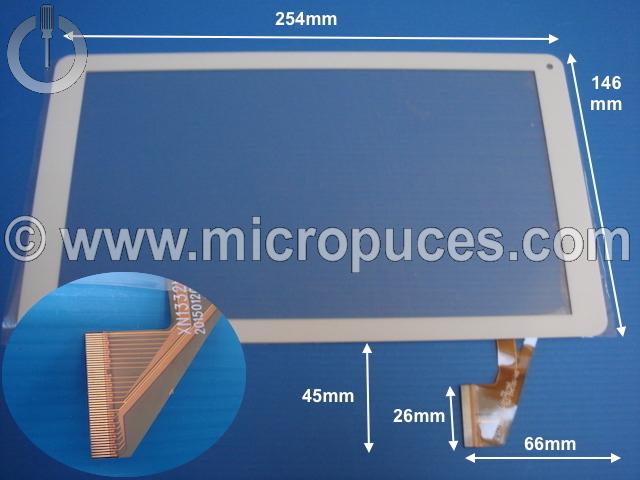 Vitre tactile blanche 10" pouces 50 pin HXD-1012 ou compatible