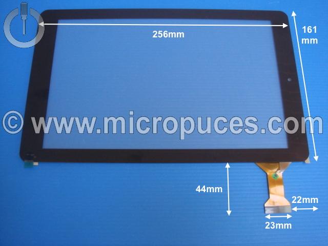 Vitre tactile * NEUVE * noire 10" pouces RJ899 VER.00 ou compatible (45 pin)