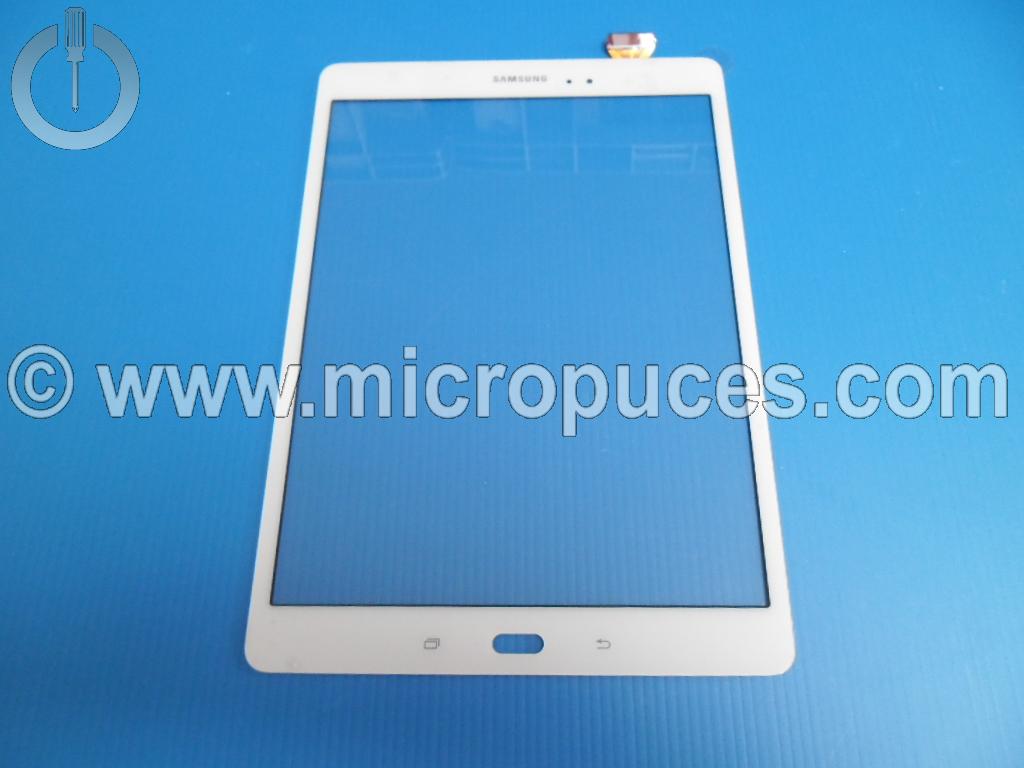 Vitre tactile blanche pour Galaxy Tab A 9.7" SM-T550