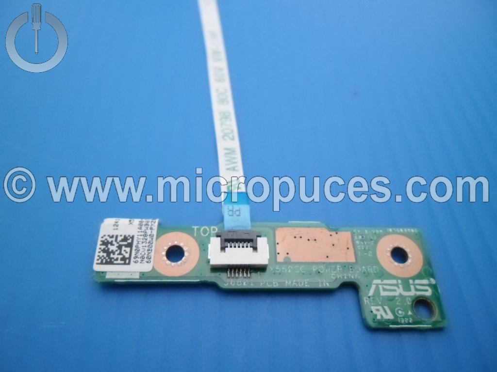Carte fille bouton d'allumage pour carte mère de ASUS X550CA X550CC