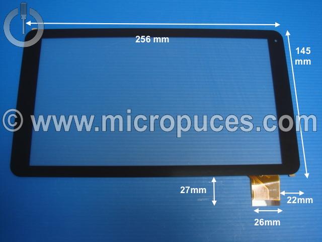 Vitre tactile * NEUVE * noire 10,1" XLD1033-V0 (F49W)