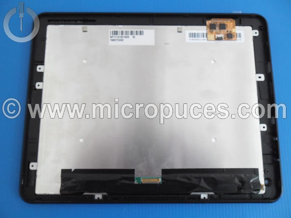 Module cran + vitre tactile noir pour CARREFOUR CT1010 9.7"