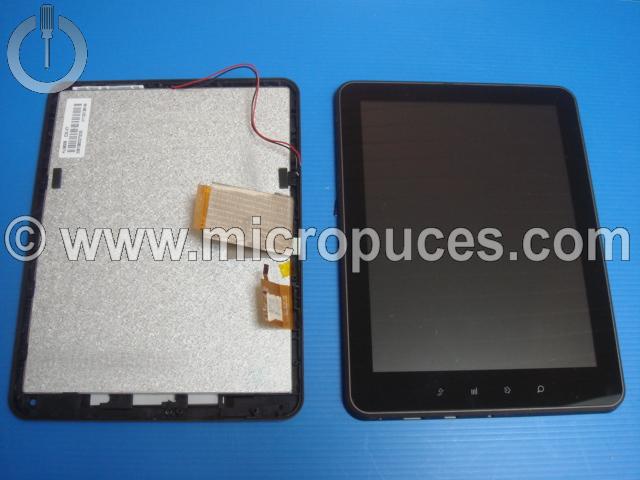 Module cran + vitre tactile marron pour SMART TAB 8001 8"