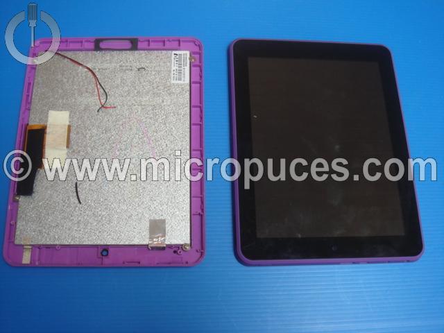 Module cran + vitre tactile violet pour SMART TAB 8002 8003 8" (NEON)