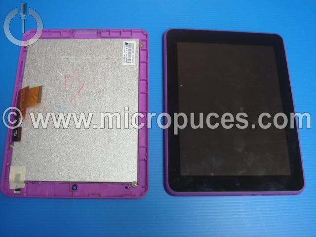 Module cran + vitre tactile violet pour SMART TAB 8002 8003 8" (LED F0264)