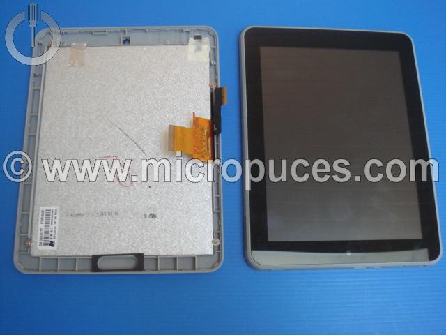 Module cran + vitre tactile grise pour SMART TAB 8002 8003 8" (LED F0264)