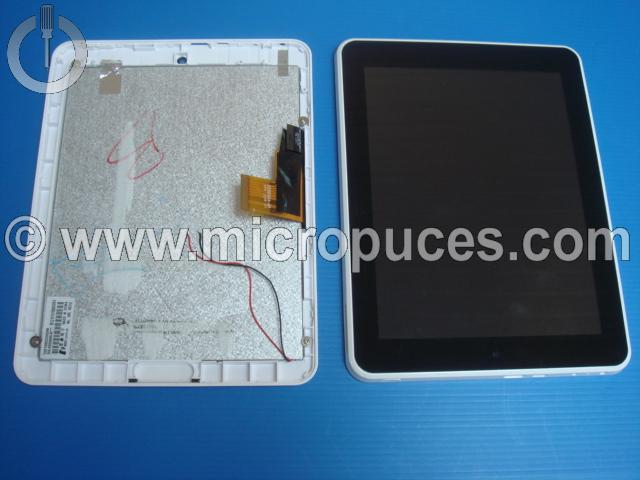 Module cran + vitre tactile blanche pour SMART TAB 8002 8003 8" (NEON)