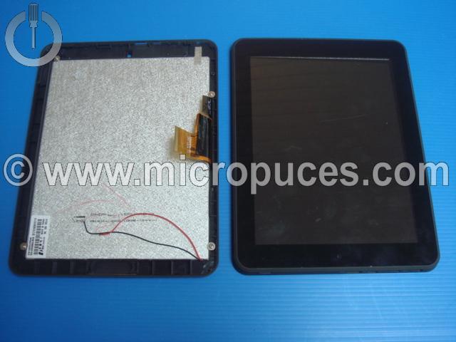 Module cran + vitre tactile marron pour SMART TAB 8002 8003 8" (NEON)